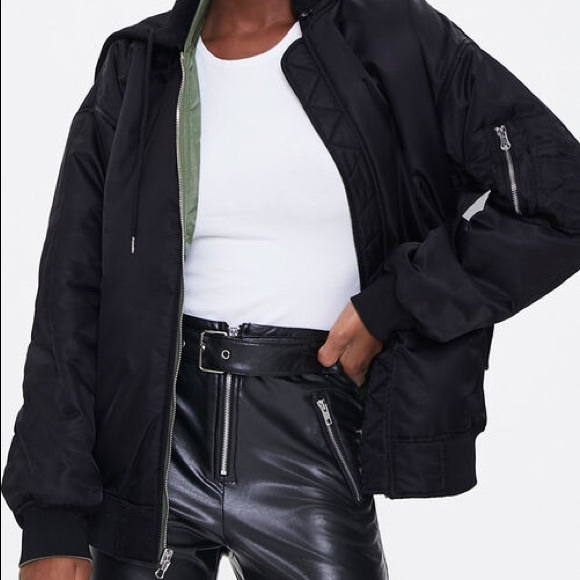 Forever21 Reversible Bomber Jacket (size Small) - Picture 6 of 6